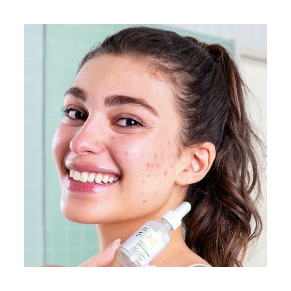 SVR - Sebiaclear Ampoule Flash - Gamme Sebiaclear – Sérum correcteur anti-imperfections & anti-rougeurs – Pour peaux à tendan...