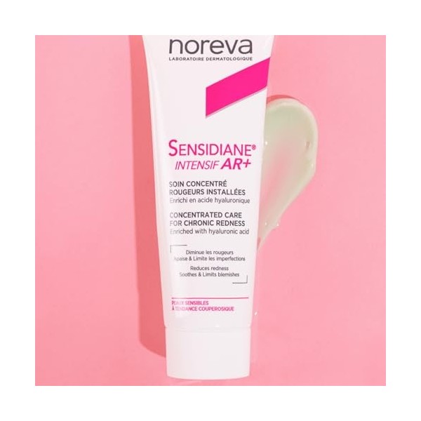 Noreva - Sensidiane AR+ Intensif - Soin Concentré Rougeurs Installées - Unifie les Imperfections, Apaise - Enrichi en Acide H...