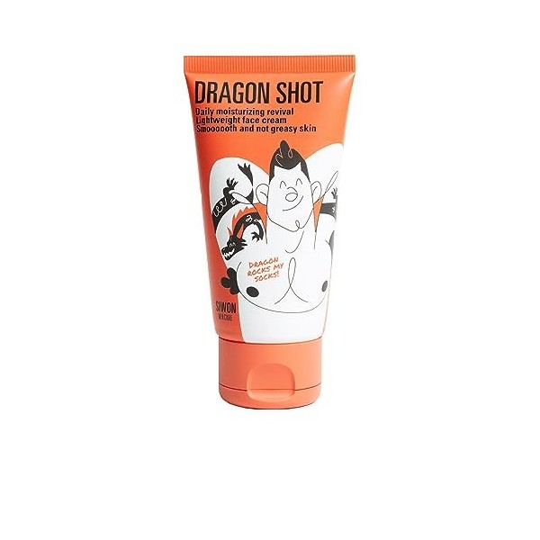 SIWON I Dragon Shot I Crème hydratante visage homme I 75 ml I Texture eau-crème anti-brillance I Rafraîchissante et hydratant...