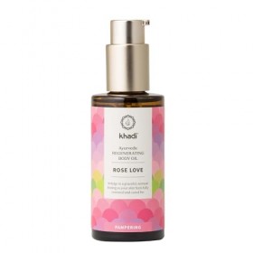 khadi ROSE LOVE Huile de corps Élixir Ayurvédique - Huile de beauté luxueuse - nourrissante et régénérante - 100% végétale et...