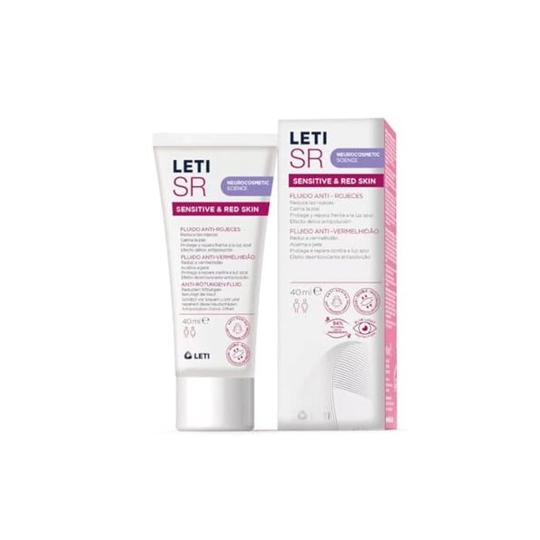 Leti Sr Fluido Anti-Rojeces 40Ml Crème Jour et Nuit