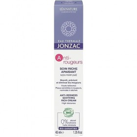 Eau Thermale Jonzac - Soin riche apaisant - Anti Rougeurs - Peaux réactives à intolérantes - Certifié Bio Cosmos Organic - Tu...