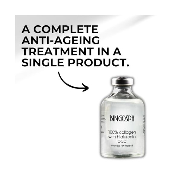 BINGOSPA Collagène 100% avec acide hyaluronique 50 g Crème Jour et Nuit