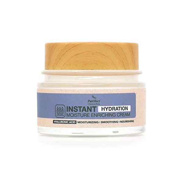 Purifect Instant Hydration Moisture Enriching Cream Hyaluronic Acid , Hydrates and Plumps Skin 50ml Crème Jour et Nuit