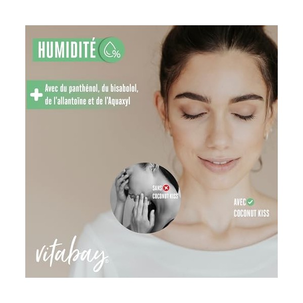 Coconut Kiss 50ml - Booster de fraîcheur pour les peaux sèches - idéal après un bain de soleil et pour chauffer lair sec. Crè...