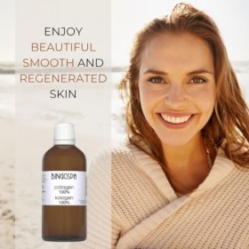 Collagène 100% ÉLIMINE LES RIDES ET DÉCOLORATION 100 ml BINGOSPA Crème Jour et Nuit
