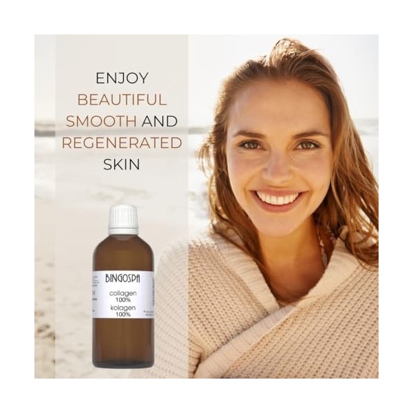 Collagène 100% ÉLIMINE LES RIDES ET DÉCOLORATION 100 ml BINGOSPA Crème Jour et Nuit