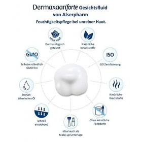 Dermaxaan forte Crème hydratante pour les peaux impuretés et à lacné 75 ml Peau pure avec acide hyaluronique, huile de sauge ...