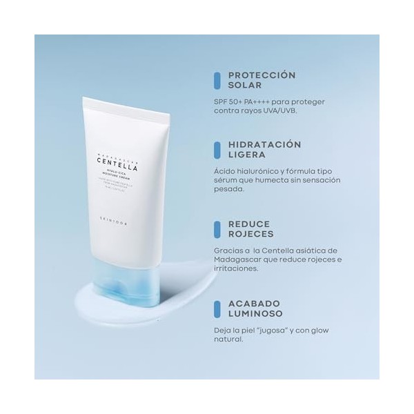 SKIN1004 Madagascar Centella Hyalu-cica Water-Fit Sun Sérum - Bloqueur coréen avec Centella et Acide Hyaluronique 100 ml