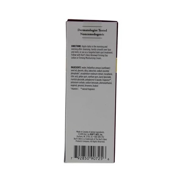 BURTS BEES Brightening Skin Perfecting Sérum