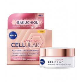 NIVEA Cellular Expert Lift Multi-Effekt Anti-Age Soins de jour, crème de jour hydratante pour une peau plus jeune, crème hydr