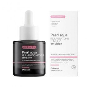 DEleventh Korean Brand Pearl Aqua Rejuvenationg Émulsion tonifiante avec niacinamide, vitamines B5 et vitamines E pour un tei