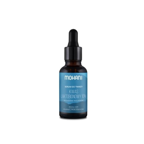 Mohani Sérum Visage à 10% dAcide Lactobionique avec Niacinamide | Anti-Rides et Exfoliant Niacinamide Serum | Booster Vegan ...