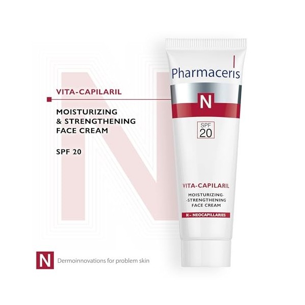 Pharmaceris VITA-CAPILARIL hydratant-renforcement Crème visage SPF20 crème contre Rougeur