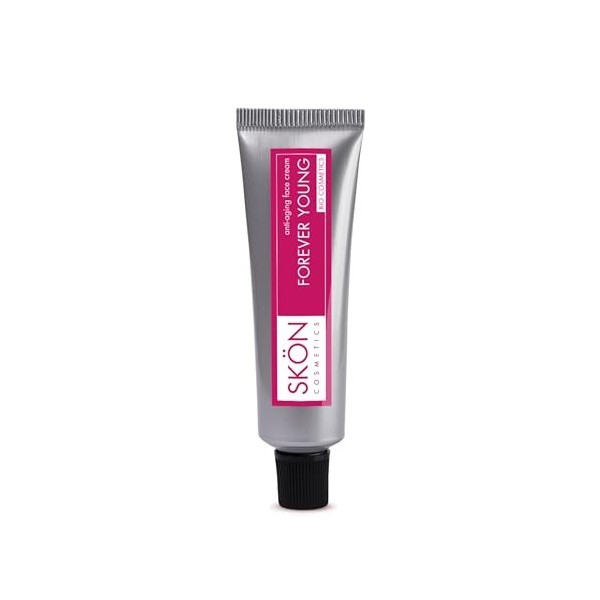 SKÖN | Crème anti-rides hyaluronique pour le visage, Forever Young, bio, hydratante, anti-âge avec acide hyaluronique pur, vi