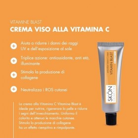 SKON - Sérum Visage à la Vitamine C, Vitamines Blast, Bio Triple Antioxydant, Anti-âge et Lumineux - Contient de laloe vera 