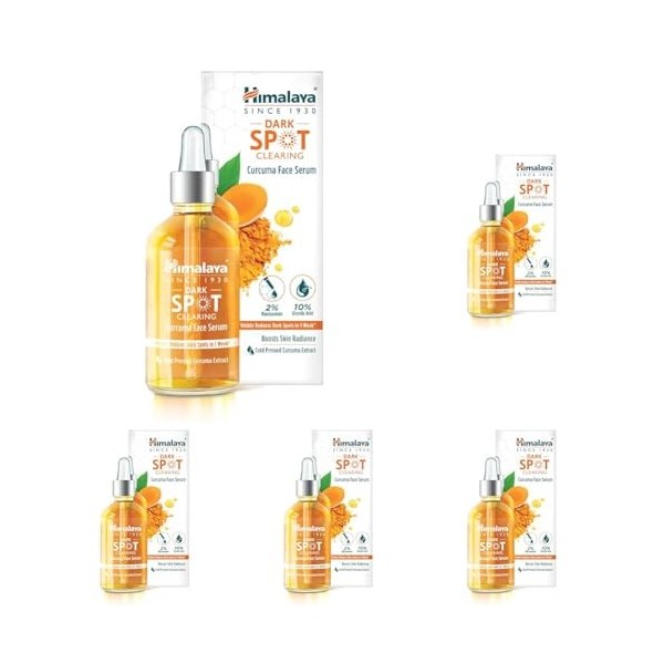 Himalaya Dark Spot Clearing Curcuma Sérum visage, réduit visiblement les taches brunes en 1 semaine, 30 ml Lot de 2 Crème Jo...