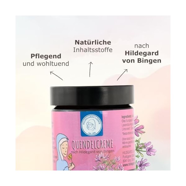 Crème de soin à la source | daprès Hildegard von Bingen | 100 % naturelle | Crème de soin | fidèle à loriginal | 50 ml