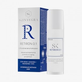 Skintegra Retiron 0.1 - Sérum anti-âge avec 0,1 % de rétinal - Réduit les rides et les taches pigmentaires - Régénérant et af