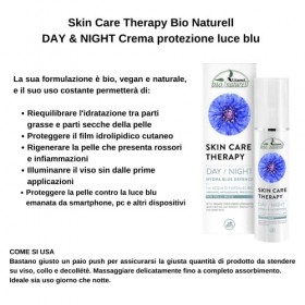 Vitamol Bio Naturell JOUR/NUIT Hydra Blue Defense Crème hydratante visage Peaux mixtes Protection lumière bleue 50 ml