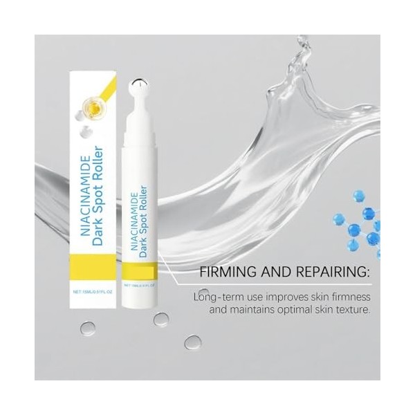 Sérum Roller, Éclaircissant, Unifie le Teint Et Réduit Les Cicatrices Dacné 3pcs