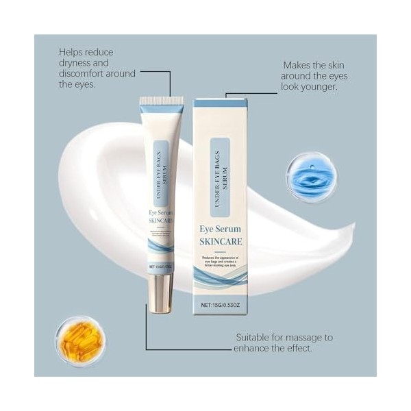 Sérum Nourrissant Yeux - Soin Ciblé Contour Des Yeux, Formule Douce 3pcs