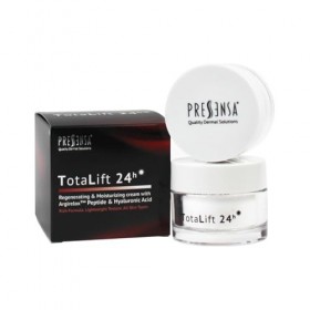 TotaLift 24h Crème Visage Hydratante à lAcide Hyaluronique et Argirelox Naturel Prévention des Signes du Vieillissement 50 m