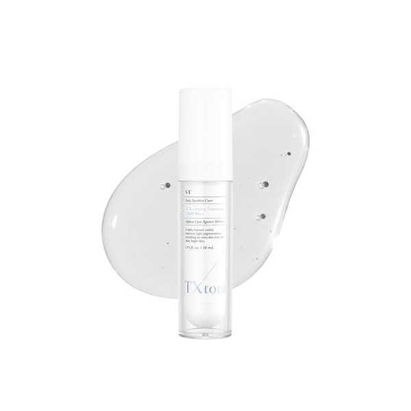 VT COSMETICS TX Essence tonifiante 1000 shot, sérum à lacide tranexamique avec niacinamide, glutathion pour le visage en ver