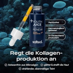 salted. Youth Juice Renew Concentré de régénération de la peau avec rétinol, lisse et raffermissant la peau, teint éclatant e
