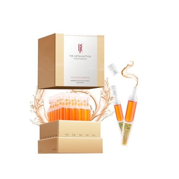 TJE Formule anti-âge puissante : enrichi en astaxanthine puissante, en vitamine C et en vitamine E, ce sérum pour le visage a