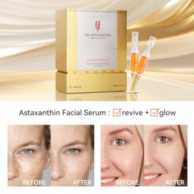 TJE Formule anti-âge puissante : enrichi en astaxanthine puissante, en vitamine C et en vitamine E, ce sérum pour le visage a