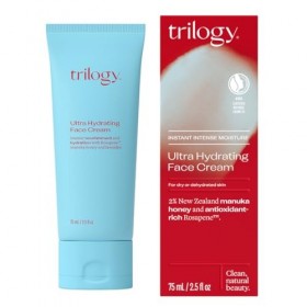 Trilogy Crème ultra hydratante pour le visage, soin hydratant intense pour peaux sèches et sensibles, ingrédients 100 % natur