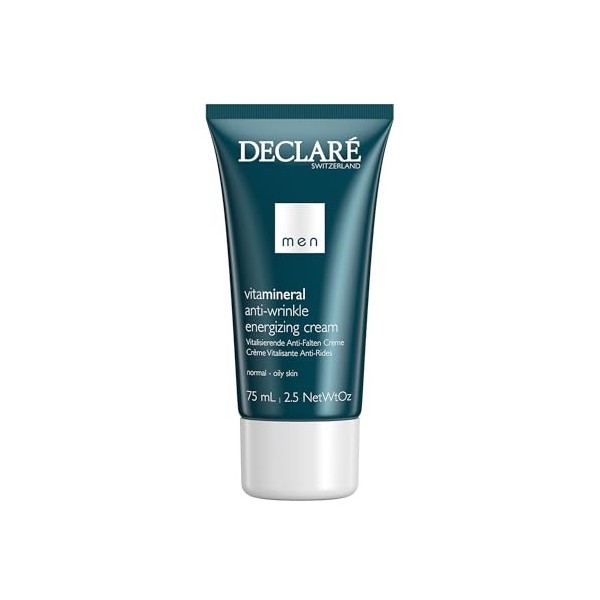 Declaré Men Vitamineral Anti-Wrinkle Energizing Cream 75ml - Soin pour une peau vitale et lisse avec de la vitamine B3, de la