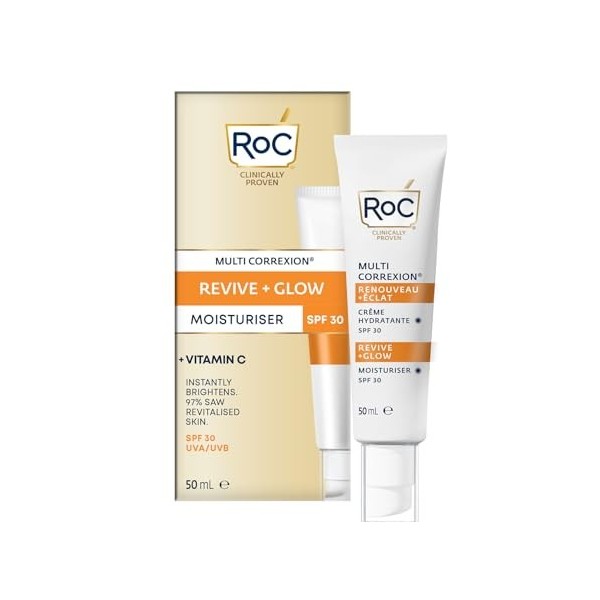 ROC MULTI CORREXION REVIVE + GLOW SPF30 50ML Crème Jour et Nuit