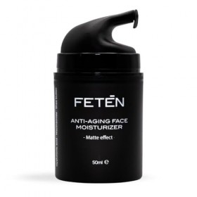 FETEN Crème Visage Homme – Crème Hydratante Anti-Rides avec Acide Hyaluronique – Effet Anti-Âge & Matifiant – Soin Visage Jou...
