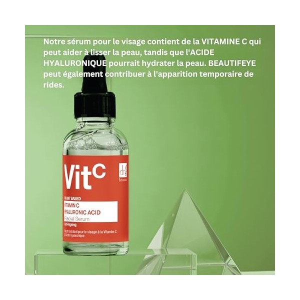 Vitamin C 5% & Hyaluronic Acid 2% Hydrating Facial Serum 30ml