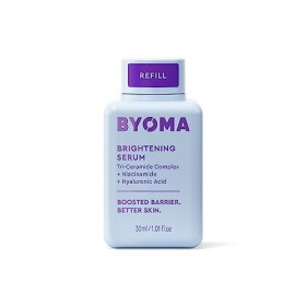 BYOMA Recharge de sérum éclaircissant 30 ml Sérum éclaircissant et hydratant pour le visage avec acide hyaluronique, niacin
