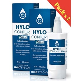 HYLO CONFORT Plus - Hydratation intensive longue durée - Lot de 2 flacons 10ml 2 