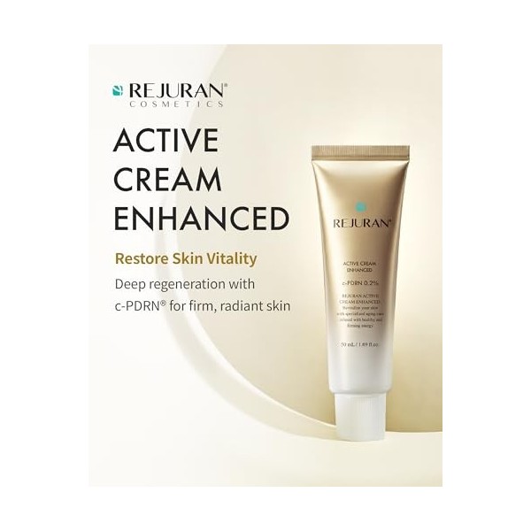 REJURAN Crème Active Améliorée, Dot Pdrn Deep Rejuvenation Salmon Dna Pdrn Crème Hydratante Visage Pour Stimuler Le Collagène