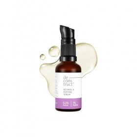 Deconstruct Sérum visage 0,2 % rétinol avec 1 % de peptide | Convient aux débutants | Sérum visage de nuit pour réduire les r