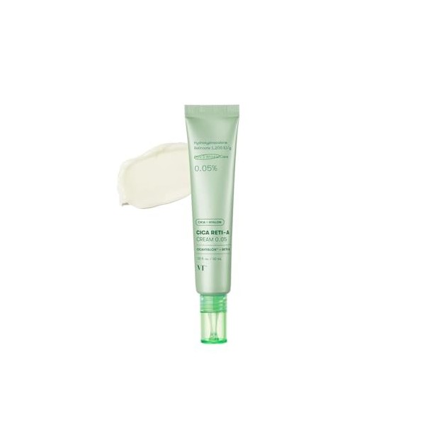 VT COSMETICS VT CICA RETI-A CRÈME 0.05 – Rétinol Doux pour Peaux Sensibles, 30 ml