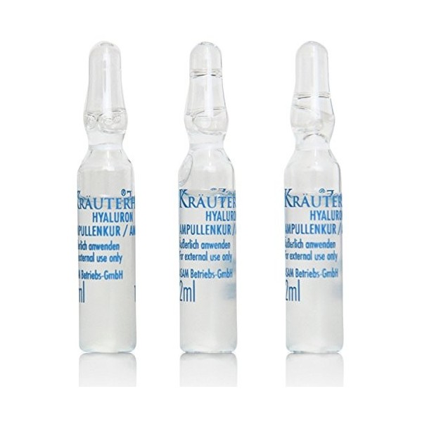 14 ampoules dacide hyaluronique de 2 ml.