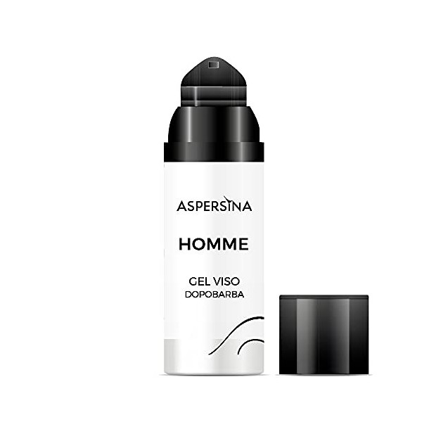 Nouveauté 2021 - Aspersine Homme Gel Visage Dopobarba - Calmante et Rafraîchissant - Spécifique pour Irriations et Rosseurs -