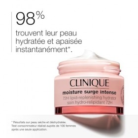 Clinique Moisture Surge Intense 72H Soin Hydro-Relipidant 72H Visage, à lAcide Hyaluronique, Eau dAloe Vera + Cica | Hydrat C...