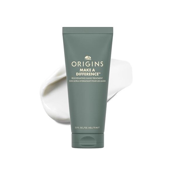 Origins Make a Difference Rejuvenating Hand Cream | Adoucit les peaux sèches | Contient de l’huile de graine de limnanthe, 75