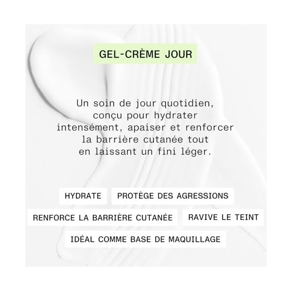 Gel‑Crème Jour Aloe Paris 50 ml – Gel‑crème hydratant jour à l’Aloe Vera Bio & Huile de noisette BIO – Légère, nourrissante,