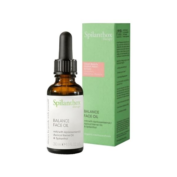 Spilanthox therapy - Balance Face Oil - Soin visage anti-âge fermeté pour lisser les expressions - Huile visage au spilanthol