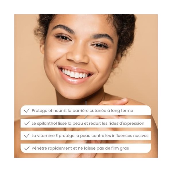 Spilanthox therapy - Balance Face Oil - Soin visage anti-âge fermeté pour lisser les expressions - Huile visage au spilanthol