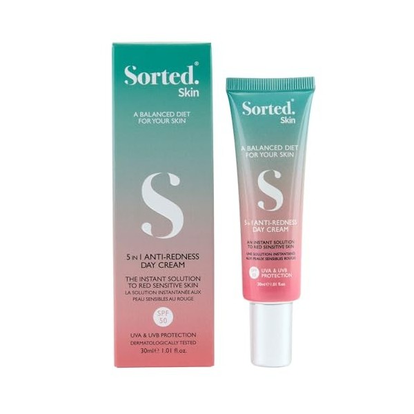 Sorted Skin - 5 in 1 Anti-Redness Day Cream - SPF50 30 ml