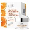 Skin Aesthetics Hydratant quotidien pour le visage à la vitamine C et au collagène – Réduit les ridules et les rides, anti-âg